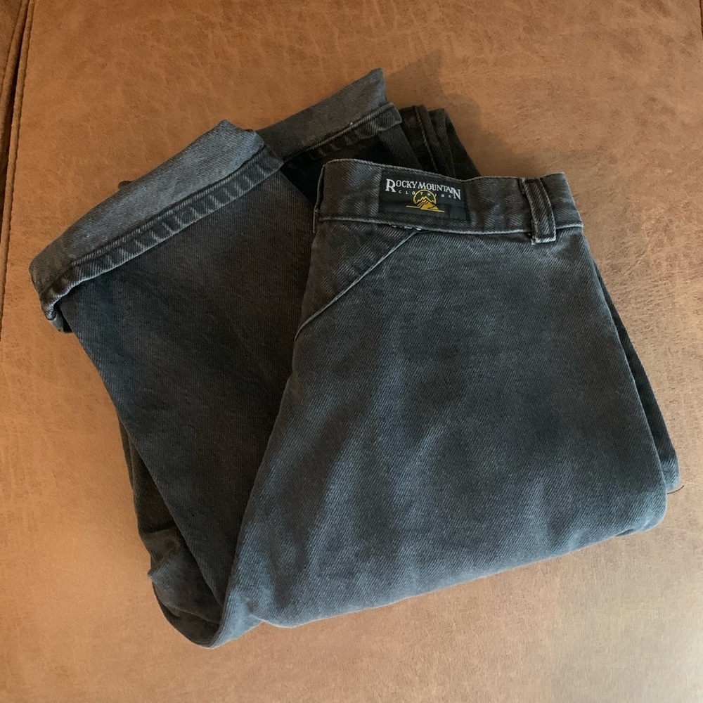 Vintage Rocky Mountain Black Washed Jeans